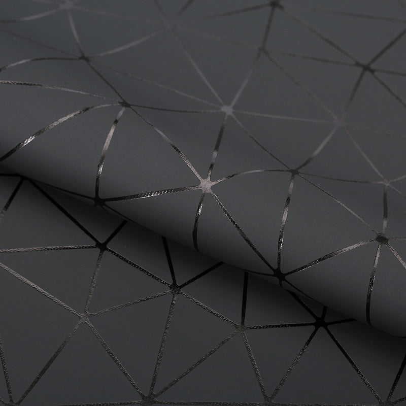HKM-584851 PU Leather and Cotton Velvet Triangle Embossed Sofa Material, 0.7mm Thickness, 140cm Wide