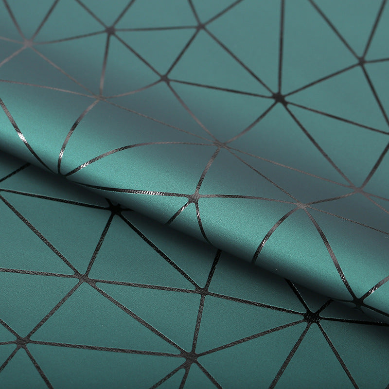 HKM-584851 PU Leather and Cotton Velvet Triangle Embossed Sofa Material, 0.7mm Thickness, 140cm Wide