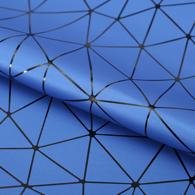 HKM-584851 PU Leather and Cotton Velvet Triangle Embossed Sofa Material, 0.7mm Thickness, 140cm Wide