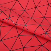 HKM-584851 PU Leather and Cotton Velvet Triangle Embossed Sofa Material, 0.7mm Thickness, 140cm Wide