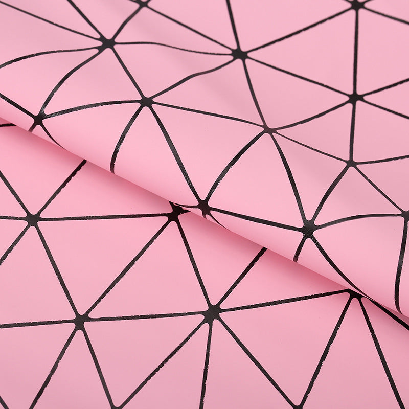 HKM-584851 PU Leather and Cotton Velvet Triangle Embossed Sofa Material, 0.7mm Thickness, 140cm Wide