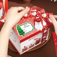 HKM-584979 Christmas Warm Paper Gift Box Sealing Stickers - 50 Eco-Friendly Adhesive Labels, Color Printed