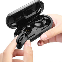 HKM-585235 Bluetooth 5.0 Wireless Earphones with 120 Hours Standby, Voice Control, and NFC Function