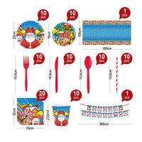 HKM-585299 Christmas 10-Piece Celebration Set for Festive Decor and Gift Giving