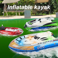 HKM-585427 Inflatable Electric Speed Boat Toy for Kids Aged 2-4 Years - Remote Control Fun