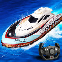 HKM-585427 Inflatable Electric Speed Boat Toy for Kids Aged 2-4 Years - Remote Control Fun