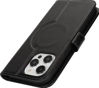 HKM-585427 Leather Wireless Power Bank Wallet with Magnetic Charging and 4 Card Slots