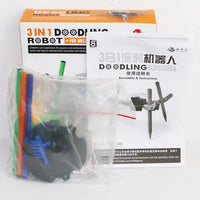HKM-585747 Creative DIY Doodling Robot Toy for Kids - Educational ABS Plastic Drawing Machine