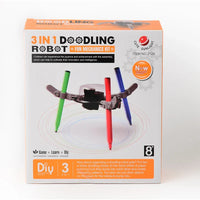 HKM-585747 Creative DIY Doodling Robot Toy for Kids - Educational ABS Plastic Drawing Machine