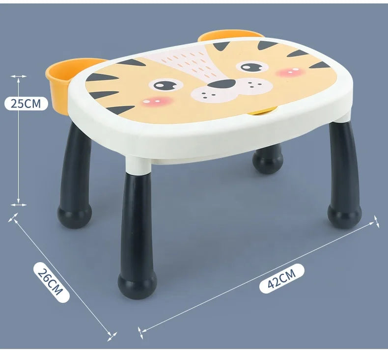 Kids Building Blocks Table and Chair Set for Ages 2-7 - Eco-Friendly Educational Toy