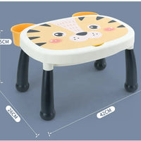 HKM-585811 Kids Building Blocks Table and Chair Set for Ages 2-7 - Eco-Friendly Educational Toy