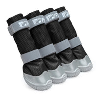 HKM-585811 Reflective Velcro Dog Shoes for Outdoor Travel - Waterproof, Non-Slip, Wear-Resistant Footwear in Black, Blue, Orange