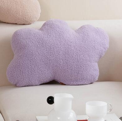 HKM-586003 Velvet Geometric Shape Loop Pillow - Soft Cushions for Living Room and Sofa, Various Colors Available