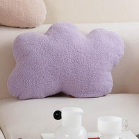 HKM-586003 Velvet Geometric Shape Loop Pillow - Soft Cushions for Living Room and Sofa, Various Colors Available