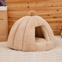 HKM-586131 Cozy Plush Cat and Dog House with Washable Design