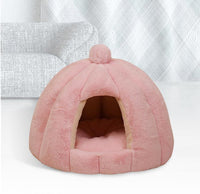 HKM-586131 Cozy Plush Cat and Dog House with Washable Design