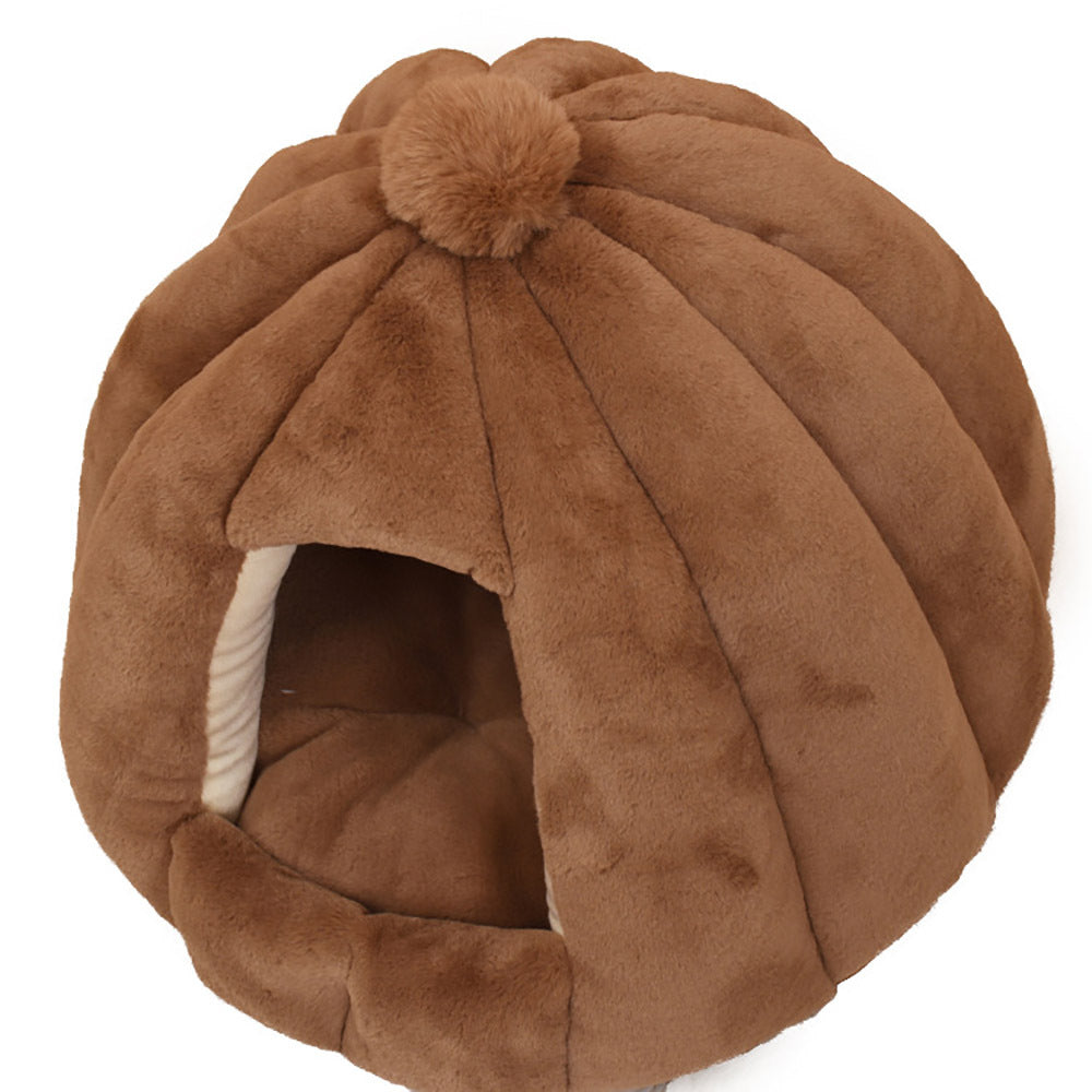 HKM-586131 Cozy Plush Cat and Dog House with Washable Design