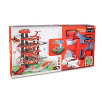 HKM-586131 Electric Fire Scene Toy Parking Lot for Kids Ages 2 to 7 - Includes Lights, Durable Plastic Construction