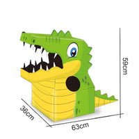 HKM-586323 Creative Wearable Dinosaur Cardboard Costume for Kids - DIY Role Play Toy