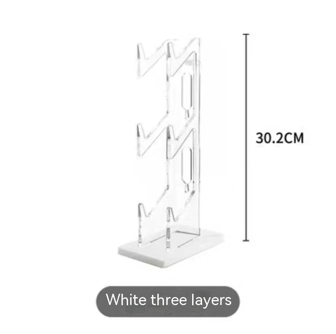 HKM-586387 3-Layer Acrylic Display Shelf for Organized Storage