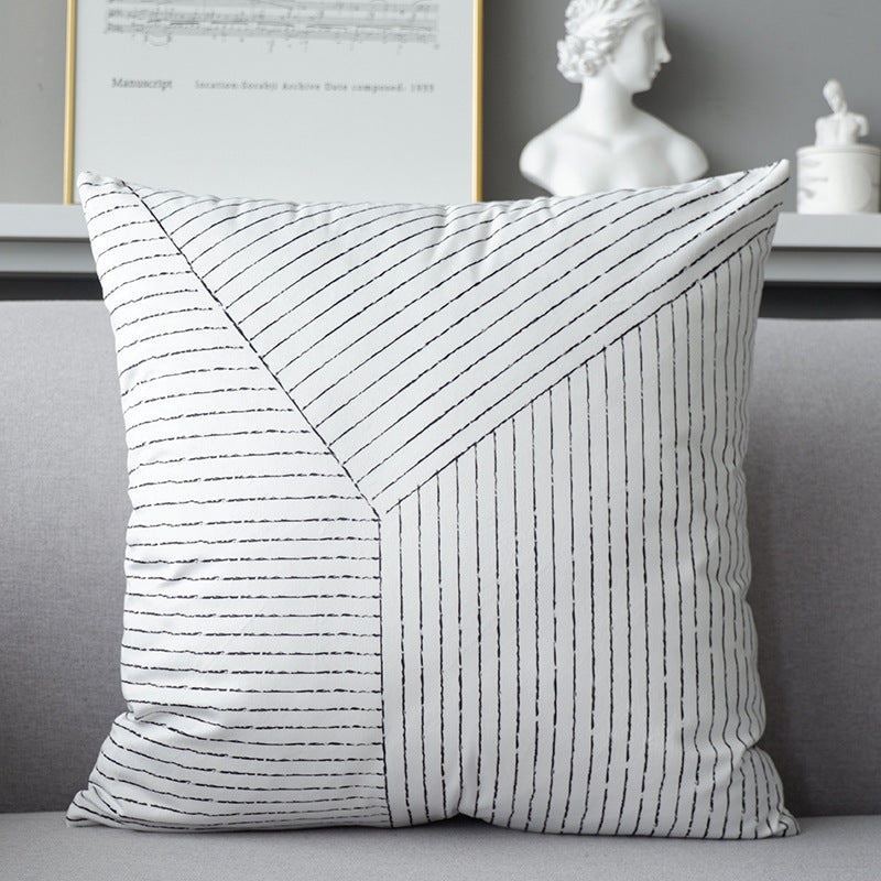 HKM-586387 Light Luxury Velvet Pillowcase 45x45cm with Washing Guidelines