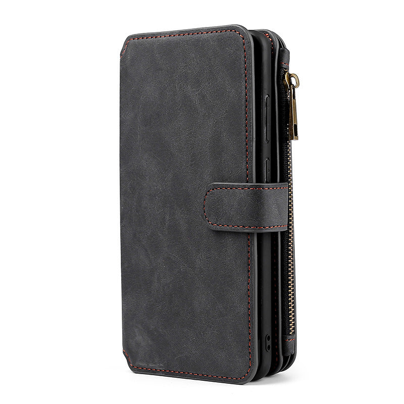 HKM-586579 Multi-Function Leather Wallet Case for Samsung Phones with Card Slots