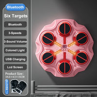 HKM-586579 Wireless LED Boxing Target Training Machine for Kids and Teens - Interactive Rhythm Reaction Game Toy
