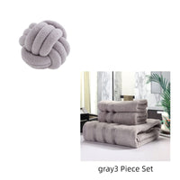 HKM-586643 Knotted Ball Pillow in Solid Color for Bedroom Comfort