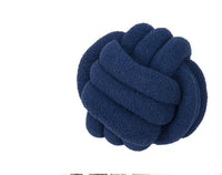 HKM-586643 Knotted Ball Pillow in Solid Color for Bedroom Comfort