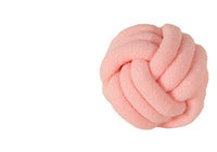 HKM-586643 Knotted Ball Pillow in Solid Color for Bedroom Comfort