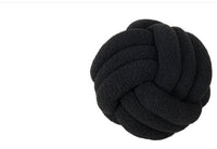 HKM-586643 Knotted Ball Pillow in Solid Color for Bedroom Comfort