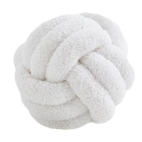 HKM-586643 Knotted Ball Pillow in Solid Color for Bedroom Comfort