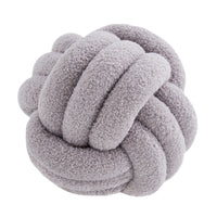HKM-586643 Knotted Ball Pillow in Solid Color for Bedroom Comfort