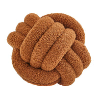 HKM-586643 Knotted Ball Pillow in Solid Color for Bedroom Comfort
