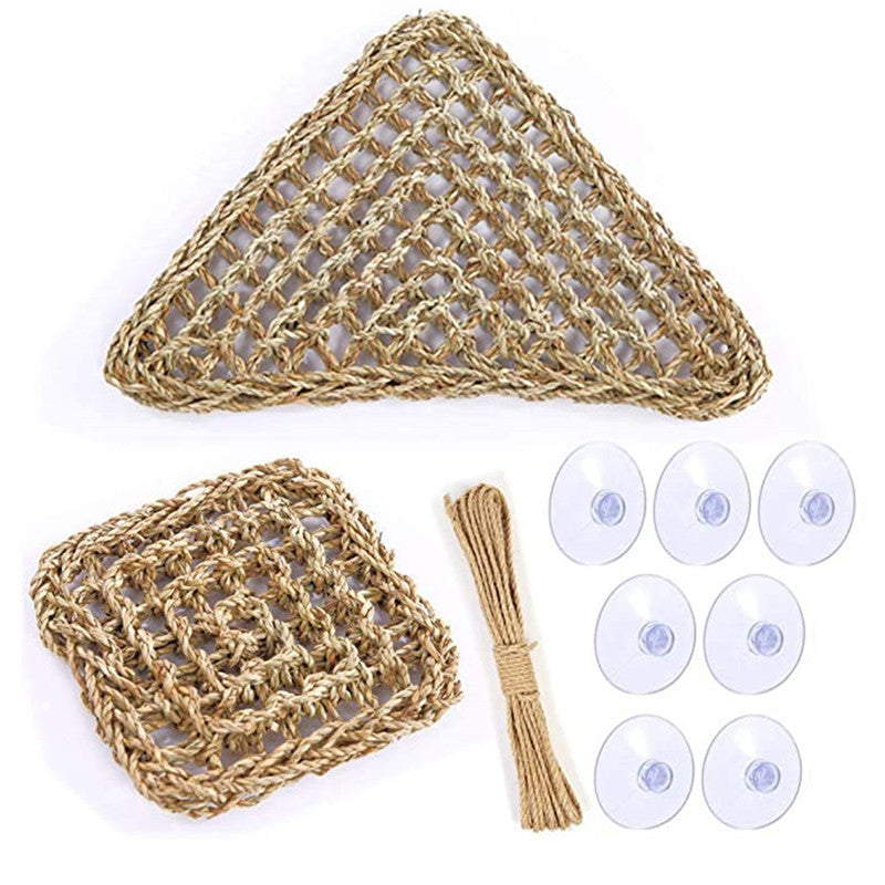 HKM-586963 Reptile Crawling Mat and Straw Mattress for Lizards, Bearded Dragons, and Geckos