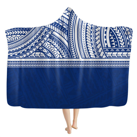 HKM-587155 Bohemian Turtle Hooded Flannel Blanket - Soft Polyester Fiber, Multiple Sizes and Colors Available