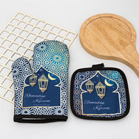 HKM-587155 Two-Piece Heat Insulation Gloves and Mat Set for High-Temperature Baking