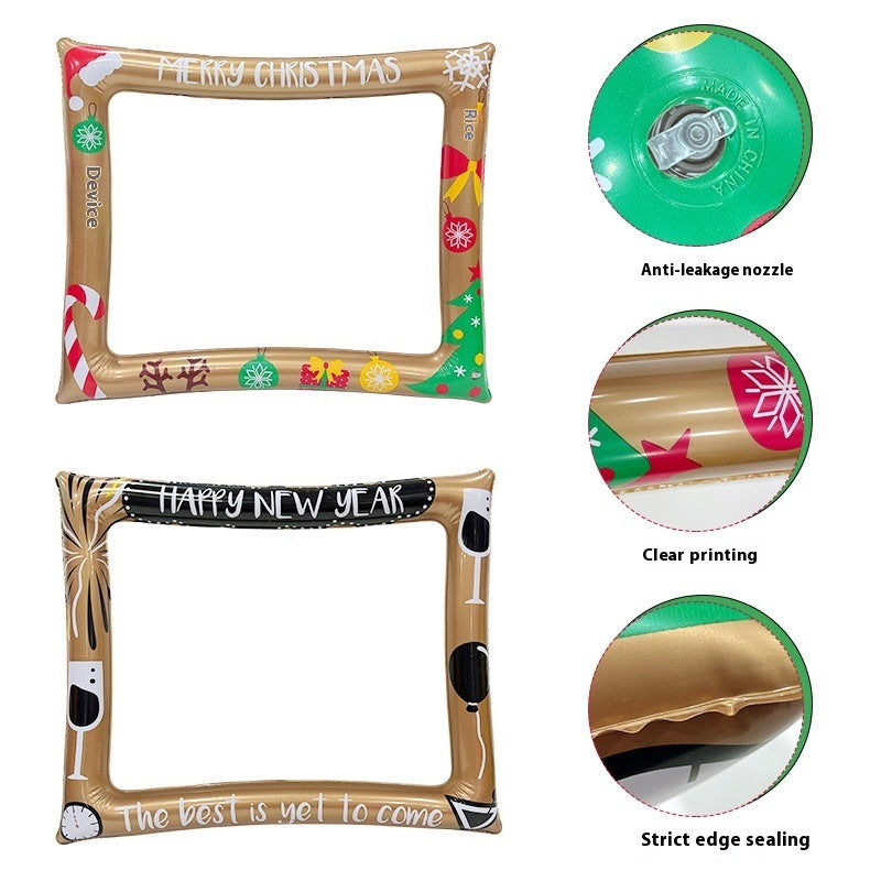 HKM-587283 Christmas Inflatable Photo Frame - Ideal for Family Fun and Interactive Play
