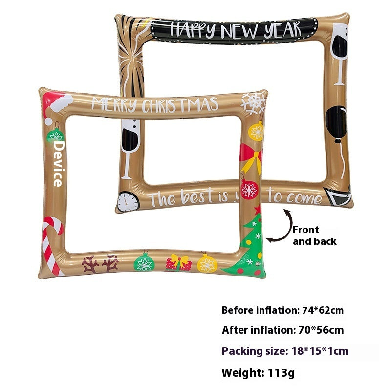 HKM-587283 Christmas Inflatable Photo Frame - Ideal for Family Fun and Interactive Play