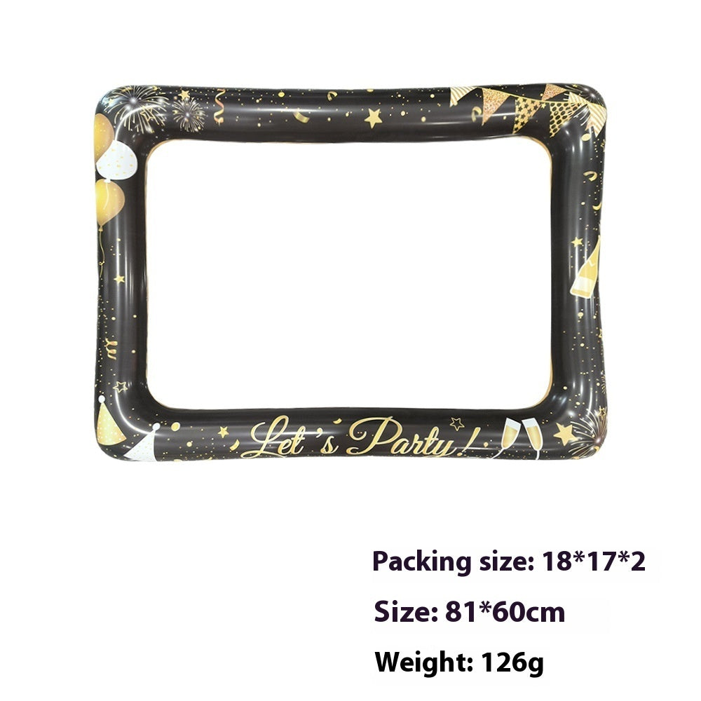 HKM-587283 Christmas Inflatable Photo Frame - Ideal for Family Fun and Interactive Play
