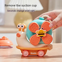 HKM-587475 Multifunctional Snail Suction Cup Spinner Toy for Babies and Toddlers