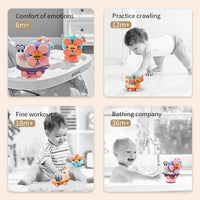 HKM-587475 Multifunctional Snail Suction Cup Spinner Toy for Babies and Toddlers
