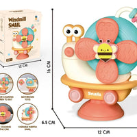 HKM-587475 Multifunctional Snail Suction Cup Spinner Toy for Babies and Toddlers