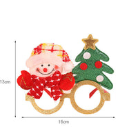 HKM-587603 Christmas Cartoon Themed Decoration Glasses for Children - Santa, Snowman, Deer, Bear Designs