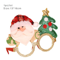 HKM-587603 Christmas Cartoon Themed Decoration Glasses for Children - Santa, Snowman, Deer, Bear Designs