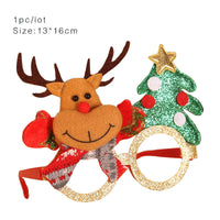 HKM-587603 Christmas Cartoon Themed Decoration Glasses for Children - Santa, Snowman, Deer, Bear Designs
