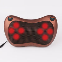HKM-587603 Dual-Key Infrared Massage Pillow for Neck, Lumbar, and Full Body Relaxation