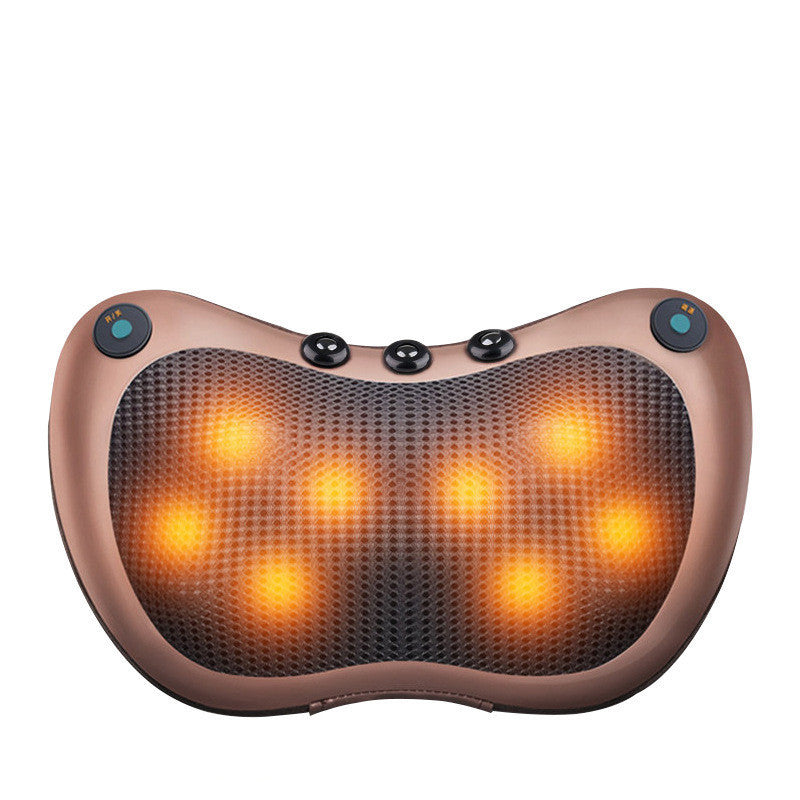 HKM-587603 Dual-Key Infrared Massage Pillow for Neck, Lumbar, and Full Body Relaxation