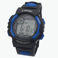 HKM-587987 Student Electronic Watch with Luminous Display, Alarm, Chronograph, and Calendar Features - Durable PVC Strap