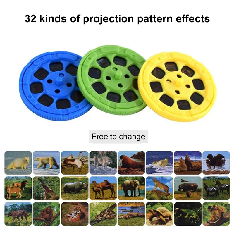 HKM-588051 Portable LED Light Projector Torch for Early Educational Storytelling for Children Ages 2 to 4